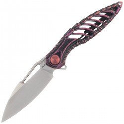 Nóż składany RikeKnife Thor6 Black / Purple Titanium, Satin M390 (RK Thor6-M-BP)