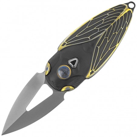 Nóż składany Rike Knife RK Cicada-DG Dark Gray Titanium, Bead Blasted M390