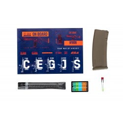 Karabinek ASG Specna Arms SA-F05-RL FLEX™ Light Ops Stock/ New Receiver HAL ETU™ Gen. 2 Half-Tan