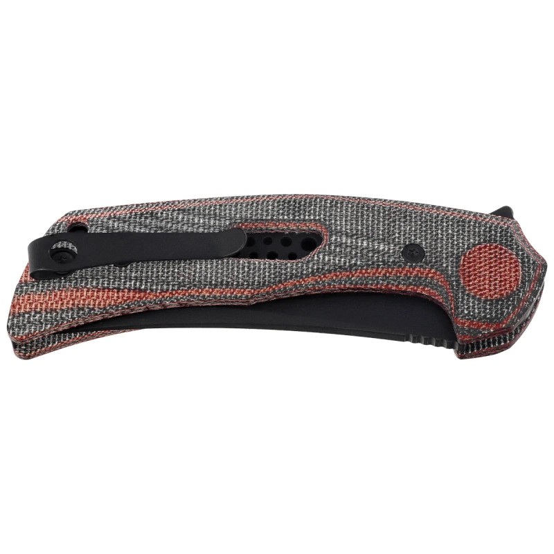 Nóż składany Reate PL-7 Red / Black Micarta, Black PVD Nitro-V (PL-7 RDBKM PVD)