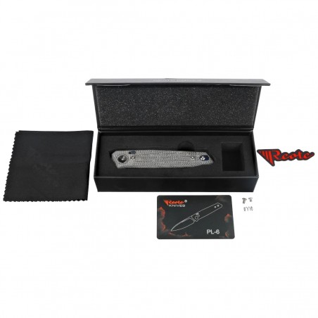 Nóż składany Reate PL-6 Black Micarta, Satin Nitro-V (PL-6 BKM SAT) Nóż składany Reate PL-6 Black Micarta, Satin Nitro-V (PL-6 BKM SAT)