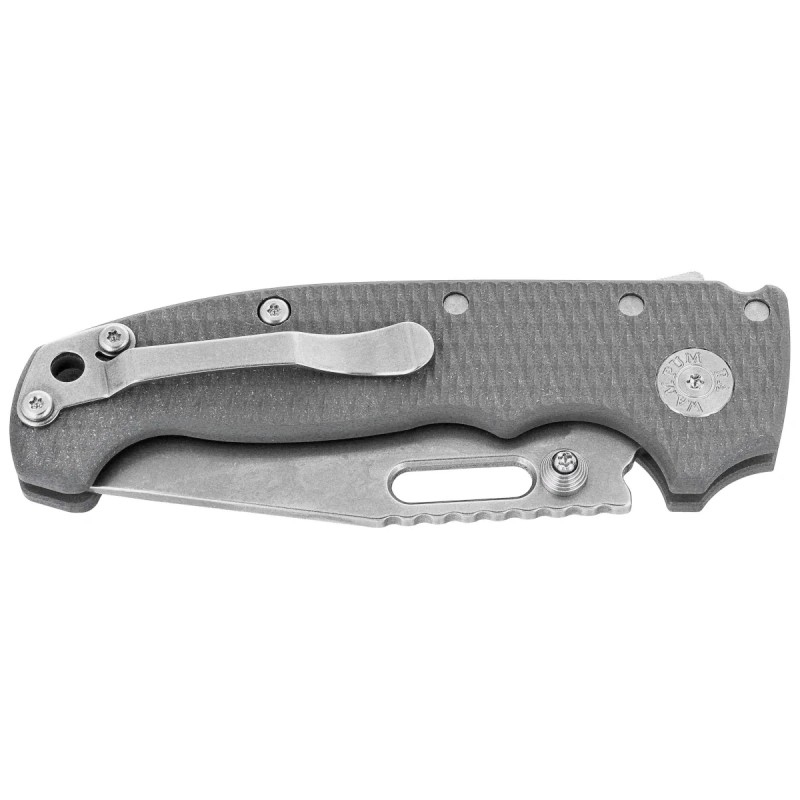 Nóż składany Demko Gray G10, Stonewashed MagnaCut by Andrew Demko (MGAD20S-MAG-GRYG10-CP)