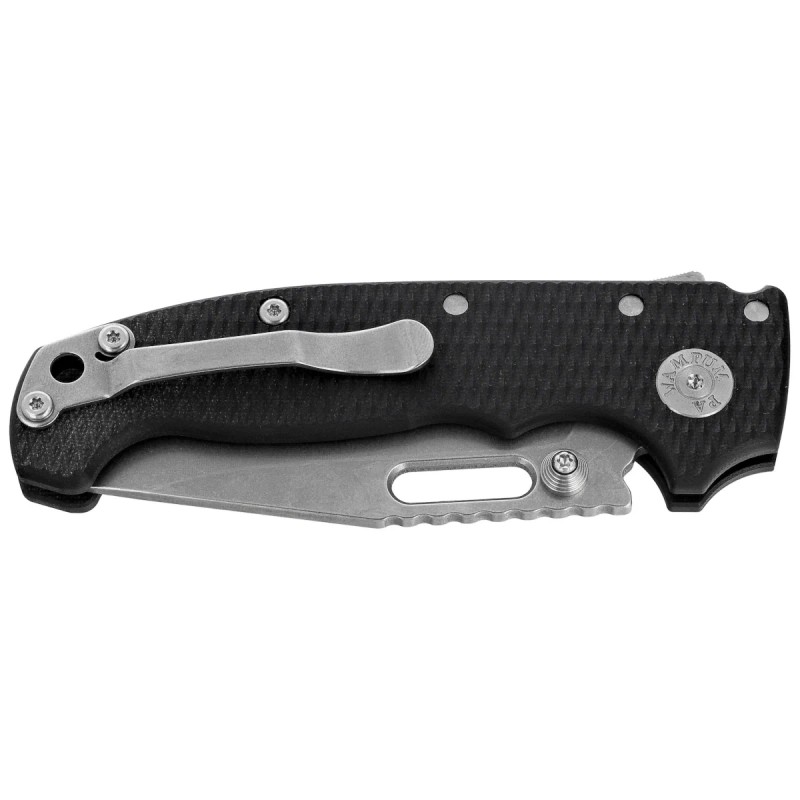 Nóż składany Demko Black G10, Stonewashed MagnaCut by Andrew Demko (MGAD20S-MAG-BKG10-CP)