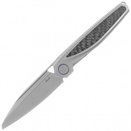 Nóż składany Rike Knife Baidi Black Carbon Fiber, Satin M390 (RK-Baidi-S-P/BCF)