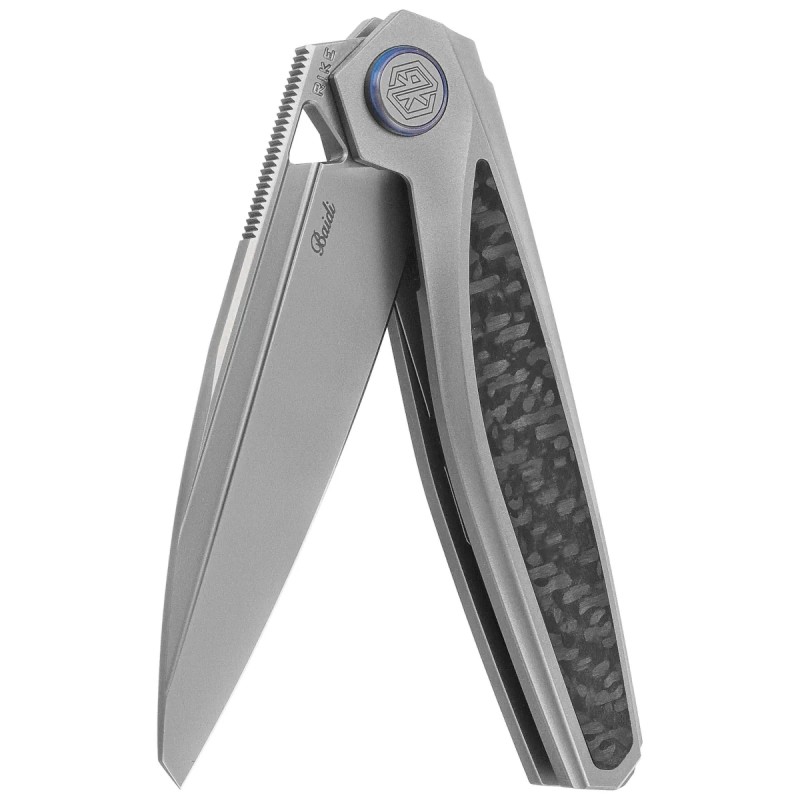Nóż składany Rike Knife Baidi Black Carbon Fiber, Satin M390 (RK-Baidi-S-P/BCF)
