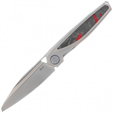 Nóż składany Rike Knife Baidi Red Carbon Fiber, Satin M390 (RK-Baidi-S-P/RCF)