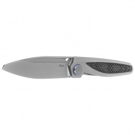 Nóż składany Rike Knife Baidi Black Carbon Fiber, Satin M390 (RK-Baidi-T-P/BCF)