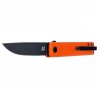 Nóż składany Fox Chnops Orange Aluminium, Black Top Shield Becut by Raven Knives Design (FX-543 ALO)