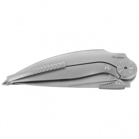 Nóż składany Rike Knife RK Predator-P Gray Titanium, Satin M390