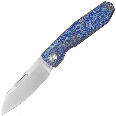 Nóż składany Remette Squirrel Lightning Titanium, Manual Fine Grinding Satin M390 (RTDP-V)