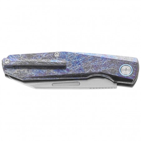 Nóż składany Remette Squirrel Lightning Titanium, Manual Fine Grinding Satin M390 (RTDP-V)
