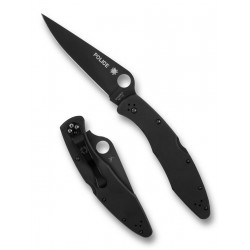 Nóż składany Spyderco Police Black TiCN Stainless Steel, Black TiCN VG-10 by Sal Glesser (C07BKP)
