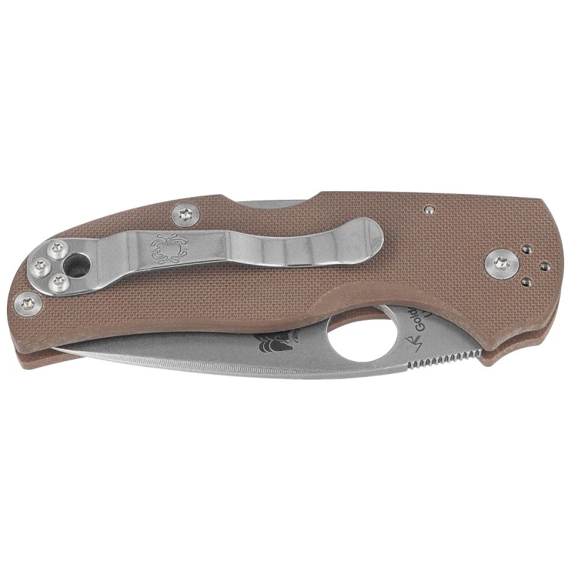 Nóż składany Spyderco Native 5 Sprint Run Brown G10, Satin CPM 15V by Sal Glesser (C41GPBN15V5)