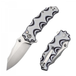 Nóż składany Civivi Natterjack White / Black G10, Satin 14C28N (C24028-3)