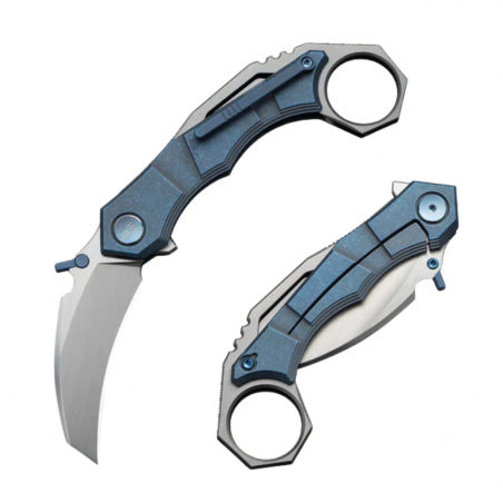 Nóż składany WeKnife Tayra Blue Titanium, Hand Rubbed Satin M390 (WE24069-3) Nóż składany WeKnife Tayra Blue Titanium, Hand Rubbed Satin M390 (WE24069-3)