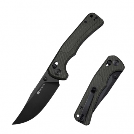 Nóż składany Sencut Slybolt Dark Green Canvas Micarta, Black 9Cr18MoV (S25001A-1) Nóż składany Sencut Slybolt Dark Green Canvas Micarta, Black 9Cr18MoV (S25001A-1)