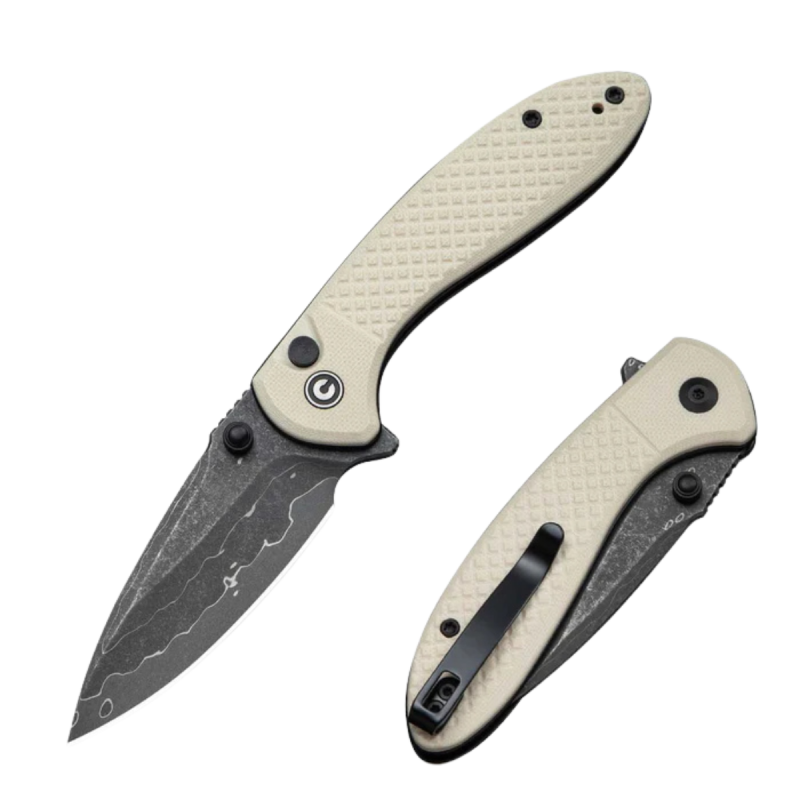 Nóż składany Civivi Faeger Ivory G10, Damascus (C24031-DS1)
