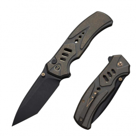 Nóż składany WeKnife Zentron Bronze / Golden Titanium, Black Stonewashed M390 (WE24094-3) Nóż składany WeKnife Zentron Bronze / Golden Titanium, Black Stonewashed M390 (WE24094-3)