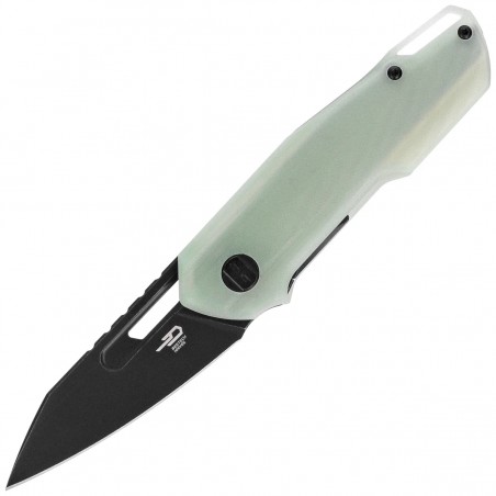 Nóż składany Bestech Toddler Transparent G10, Black PVD Stonewashed 14C28N by Maciej Torbé (BG64F)