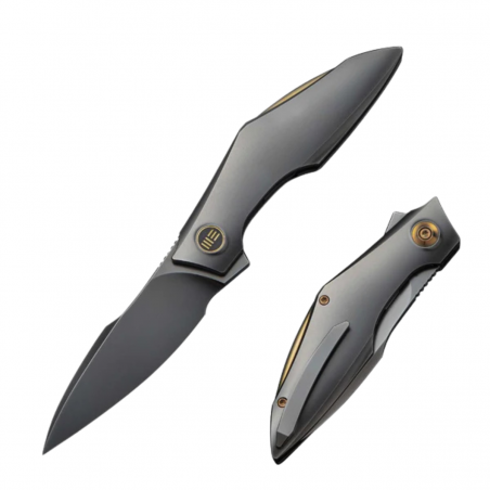Nóż składany WeKnife Krait Snake Polished Gray Titanium, Polished Gray M390 by Tashi Bharucha (WE24084-3) Nóż składany WeKnife Krait Snake Polished Gray Titanium, Polished Gray M390 by Tashi Bharucha (WE24084-3)