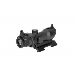 Replika lunety ACOG Style 4x32 z osłoną Killflash i montażem QD V2 - czarna