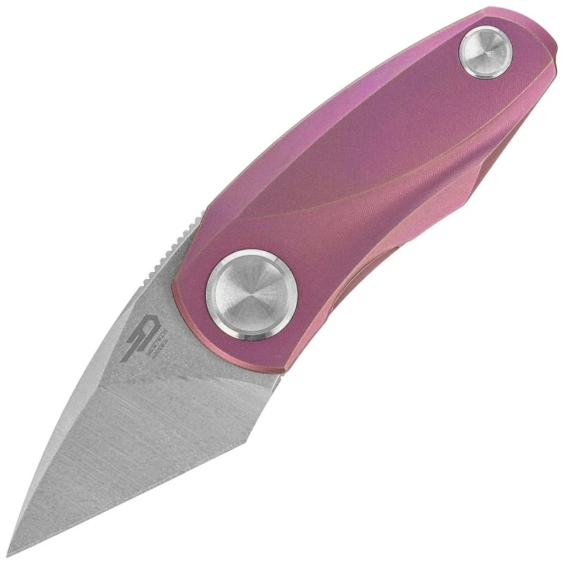 Nóż składany Bestech Tulip Frame Lock Purple Titanium, Stonewashed / Satin M390 by Ostap Hel (BT1913C)