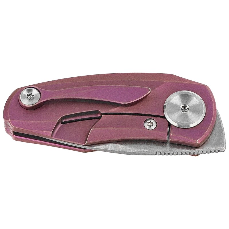 Nóż składany Bestech Tulip Frame Lock Purple Titanium, Stonewashed / Satin M390 by Ostap Hel (BT1913C)