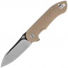 Nóż składany Bestech Torpedo Beige G10, Black Stonewashed / Satin D2 (BG17B-2)