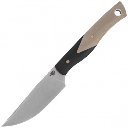 Nóż Bestech Heidi Blacksmith 1 Black / Beige G10, Satin D2 by Heidi (BFK01B)