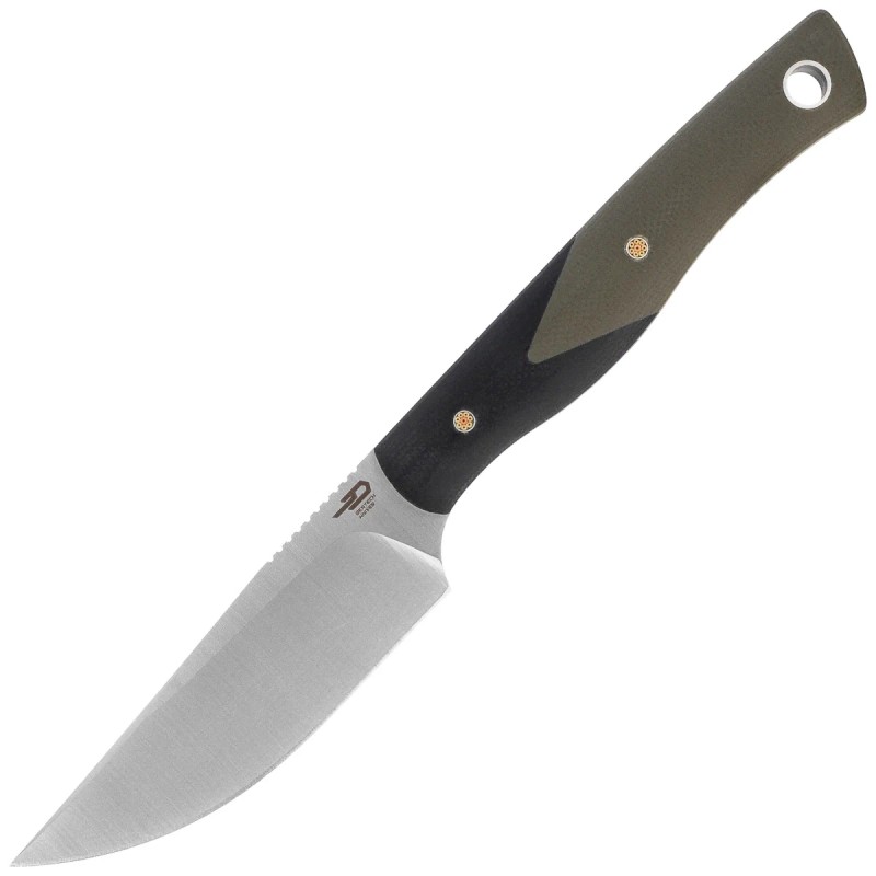 Nóż Bestech Heidi Blacksmith 1 Black / Green G10, Satin D2 by Heidi (BFK01A)