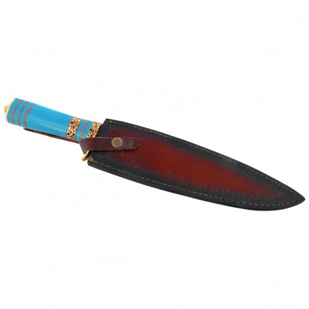 Nóż Martinez Albainox Blue Acrylic, Damascus 256 Layers (32564)