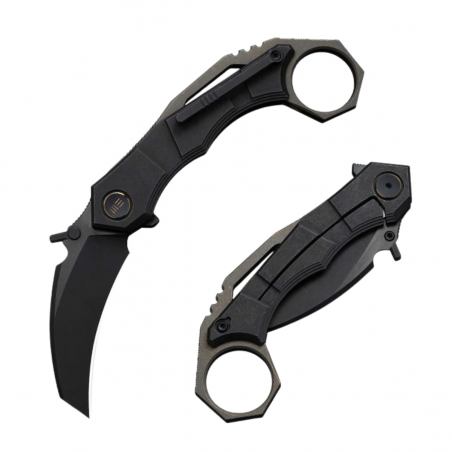 Nóż składany WeKnife Tayra Black Titanium, Black Stonewashed/Brushed M390 (WE24069-1) Nóż składany WeKnife Tayra Black Titanium, Black Stonewashed/Brushed M390 (WE24069-1)