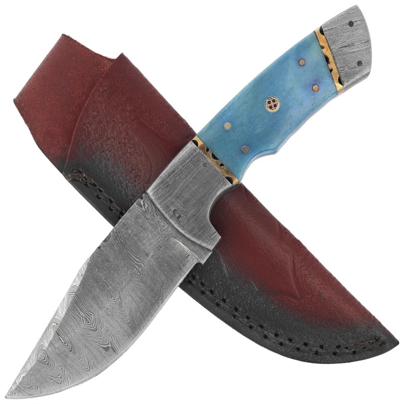 Nóż Martinez Albainox Blue Bone, Damascus 256 Layers (32567)