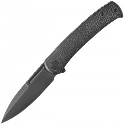 Nóż składany Civivi Caetus Black Burlap Micarta, Black Stonewashed 14C28N (C21025C-2)