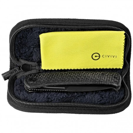 Nóż składany Civivi Caetus Black Burlap Micarta, Black Stonewashed 14C28N (C21025C-2) Nóż składany Civivi Caetus Black Burlap Micarta, Black Stonewashed 14C28N (C21025C-2)