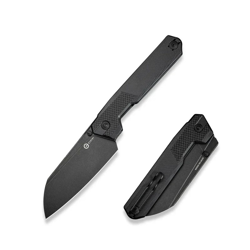 Nóż składany Civivi Hid Black G10, Black Stonewashed 14C28N by Ostap Hel (C23008-1)