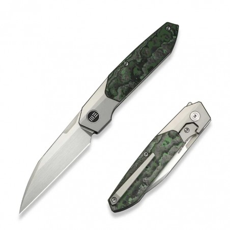Nóż składany WeKnife Brr15 Gray Titanium/Jungle Wear Fat Carbon, Hand Rubbed Satin M390 by Rafal Brzeski (WE24007-4) Nóż składany WeKnife Brr15 Gray Titanium/Jungle Wear Fat Carbon, Hand Rubbed Satin M390 by Rafal Brzeski (WE24007-4)