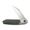 Nóż składany WeKnife Brr15 Gray Titanium/Jungle Wear Fat Carbon, Hand Rubbed Satin M390 by Rafal Brzeski (WE24007-4)