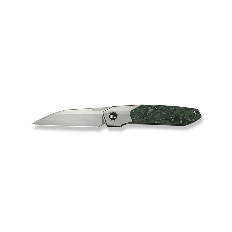 Nóż składany WeKnife Brr15 Gray Titanium/Jungle Wear Fat Carbon, Hand Rubbed Satin M390 by Rafal Brzeski (WE24007-4)