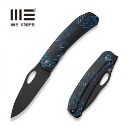 Nóż składany WeKnife Inmate Black/Blue Titanium, Black Stonewashed CPM 20CV by Jerad Neeve (WE23096B-2)