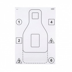 Tarcza strzelecka FBI-Q trening 50 szt.