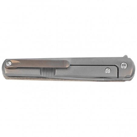 Nóż składany MKM Flame Light Drop Point Green Canvas Micarta / Titanium, Bead Blasted M390 by Michael Zieba (MK FL01-GCT) Nóż składany MKM Flame Light Drop Point Green Canvas Micarta / Titanium, Bead Blasted M390 by Michael Zieba (MK FL01-GCT)