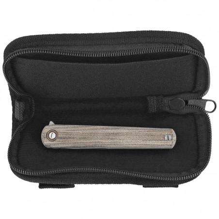 Nóż składany MKM Flame Light Drop Point Green Canvas Micarta / Titanium, Bead Blasted M390 by Michael Zieba (MK FL01-GCT) Nóż składany MKM Flame Light Drop Point Green Canvas Micarta / Titanium, Bead Blasted M390 by Michael Zieba (MK FL01-GCT)