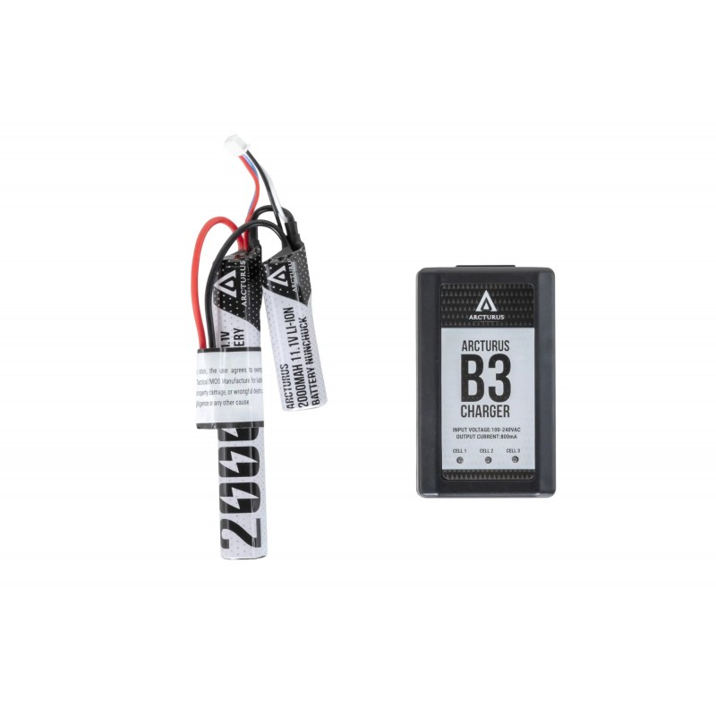 Karabinek ASG Arcturus LWT MK-III Carbine 12" SPORT AEG SE® Starter Pack Szary