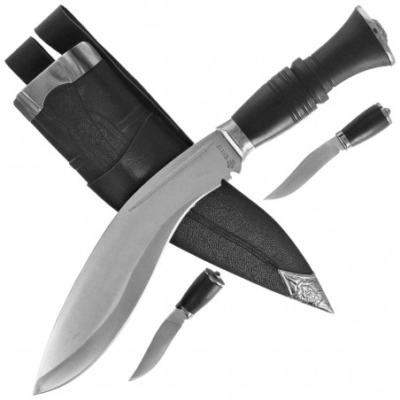 Zestaw noży Martinez Albainox Gurka 3 szt. Black ABS, Satin 3Cr13Mov (31478)