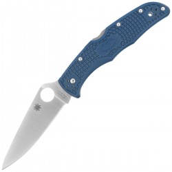 Nóż składany Spyderco Endura 4 Lightweight Cobalt Blue FRN, Satin CPM SPY27 by Sal Glesser (C10PCBL)