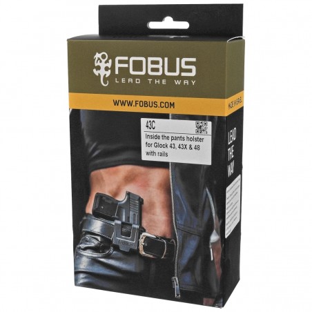Kabura wewnętrzna IWB Fobus 43C do Glock 43, 43X, 48 z szyną i bez szyny