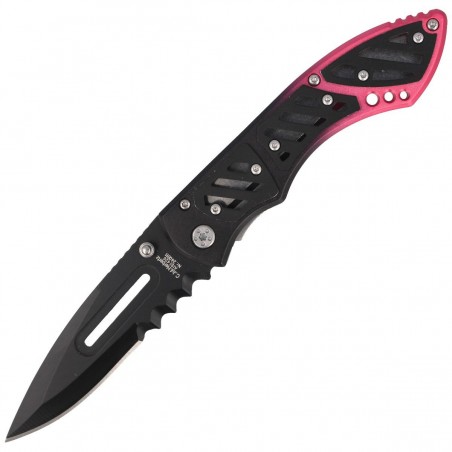 Nóż składany Herbertz CJH Red Aluminium/Black ABS, Black 420 (10000336)