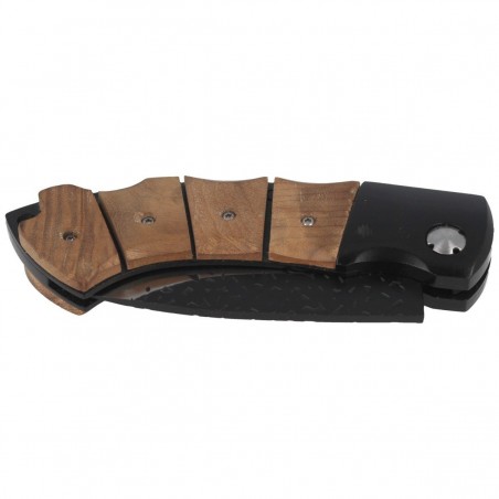 Nóż składany Herbertz CJH Birch Root Wood, Satin/Forged 420 (202512)