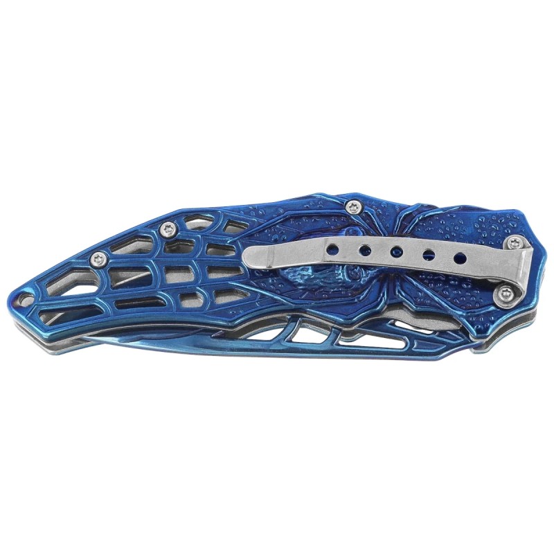 Nóż składany Herbertz CJH 3D Spider Blue Titanium Steel, Blue Titanium 420 (44097)